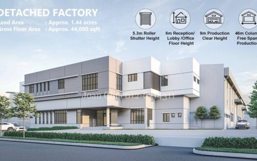 Desa Cemerlang CoHarves, Brand New Detached Factory 全新独立式工厂