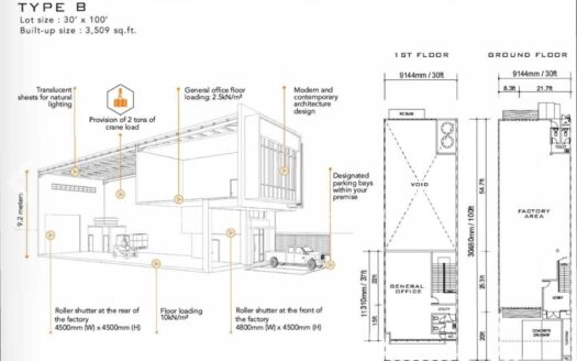 Empire Park Kulai, 1.5 Storey Factory (30×100) 古来全新排厂