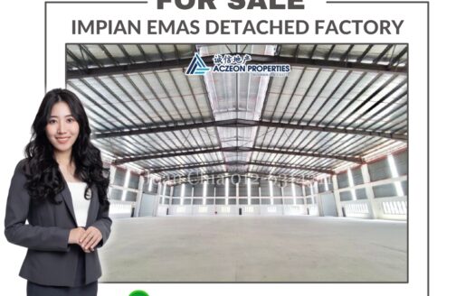 For Sale Detached Factory @ Impian Emas, Land: 1.6 Acres