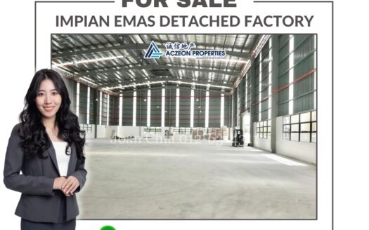 For Sale Detached Factory @ Impian Emas, Land: 1 Acre