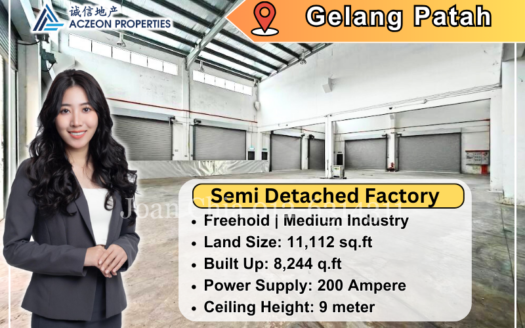 Empire Park @ Gelang Patah 1.5 Storey Semi Detached Factory