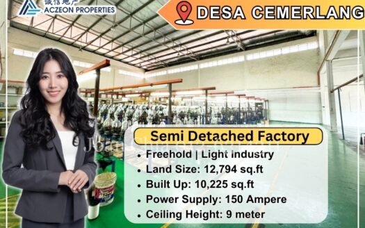 For Sale Desa Cemerlang Semi Detached Factory