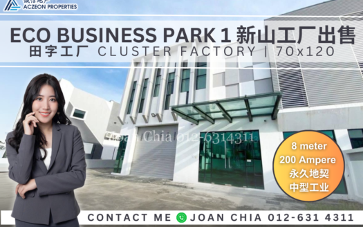 Eco Business Park 1, 1.5 storey cluster factory 70 x 120